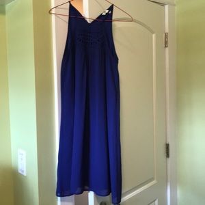 Blue/purple halter dress from ModCloth